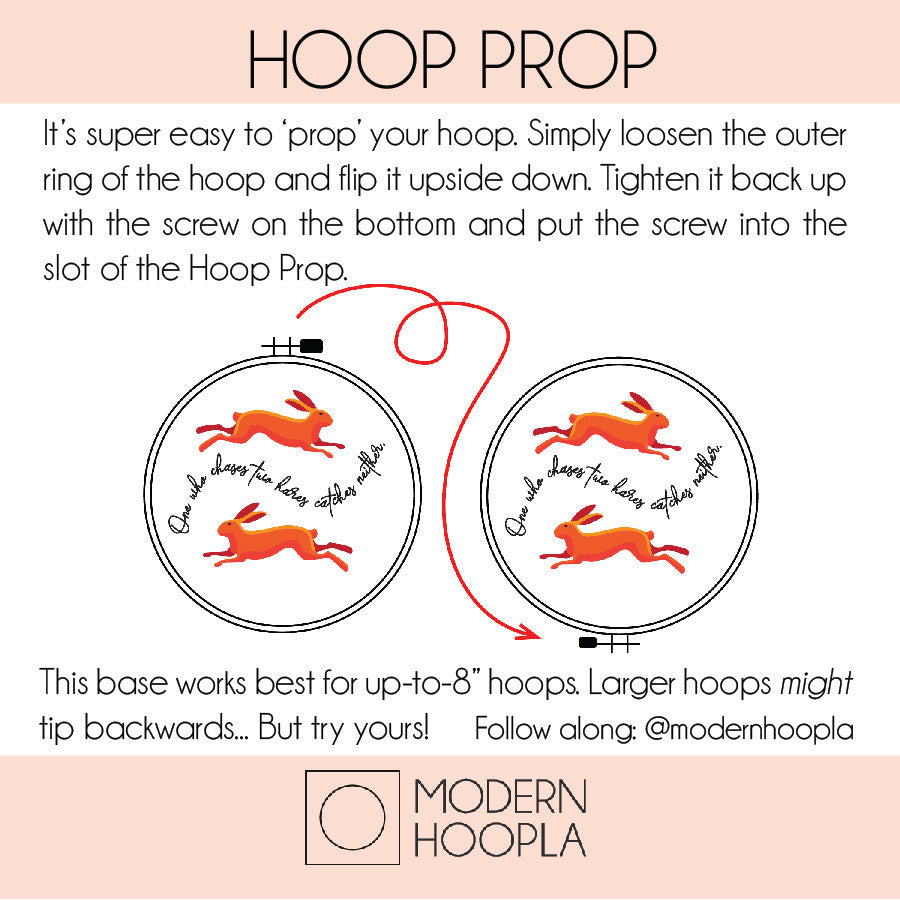Hoop Props - Stands to Display Embroidery Frames