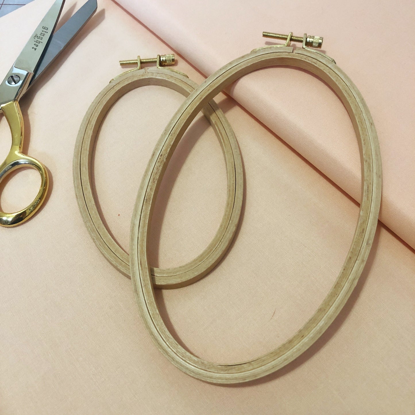 8x6 Oval Beechwood Embroidery Hoop