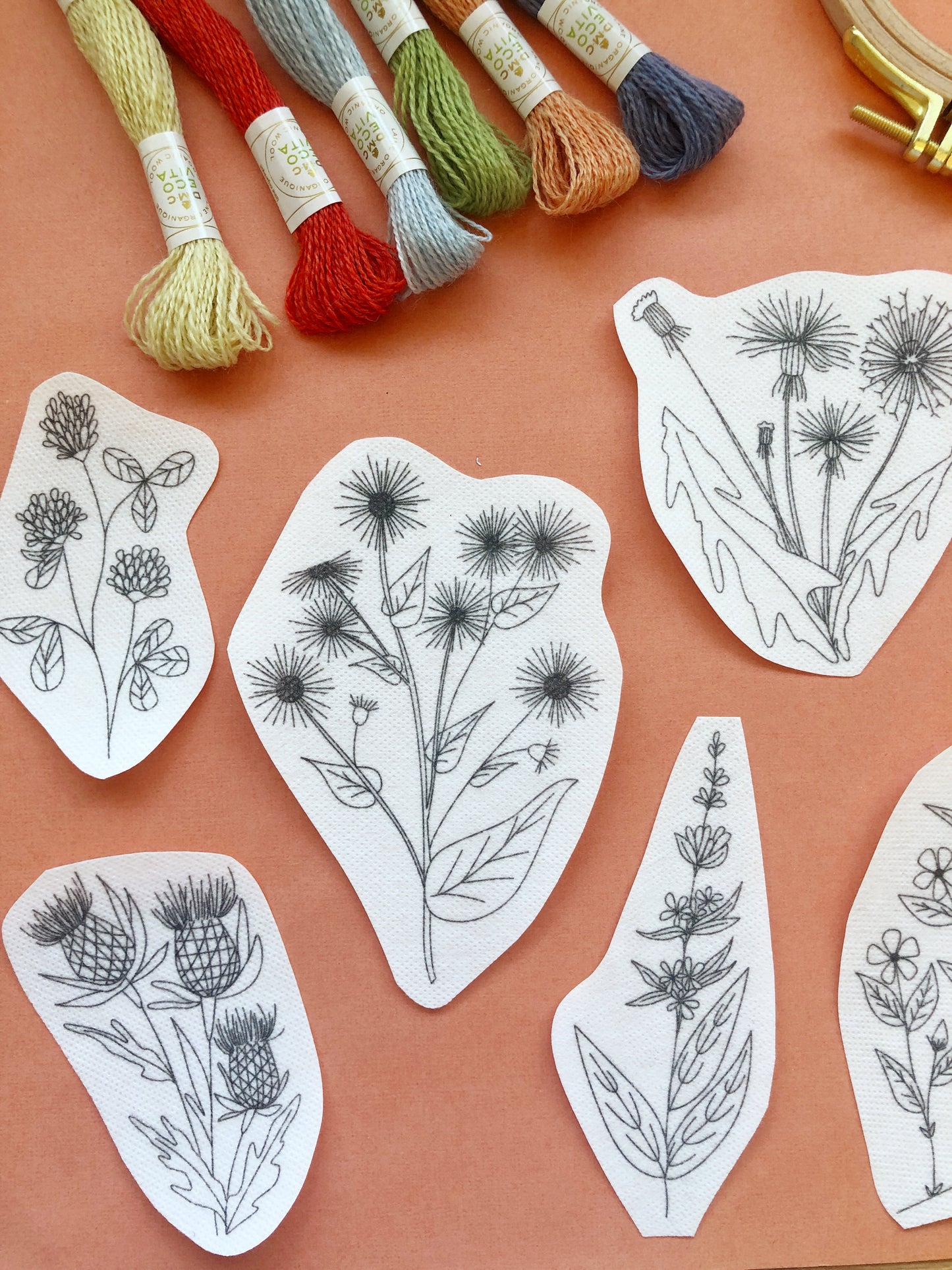 Unconventional Flowers - Floral Stick and Stitch Embroidery Patterns