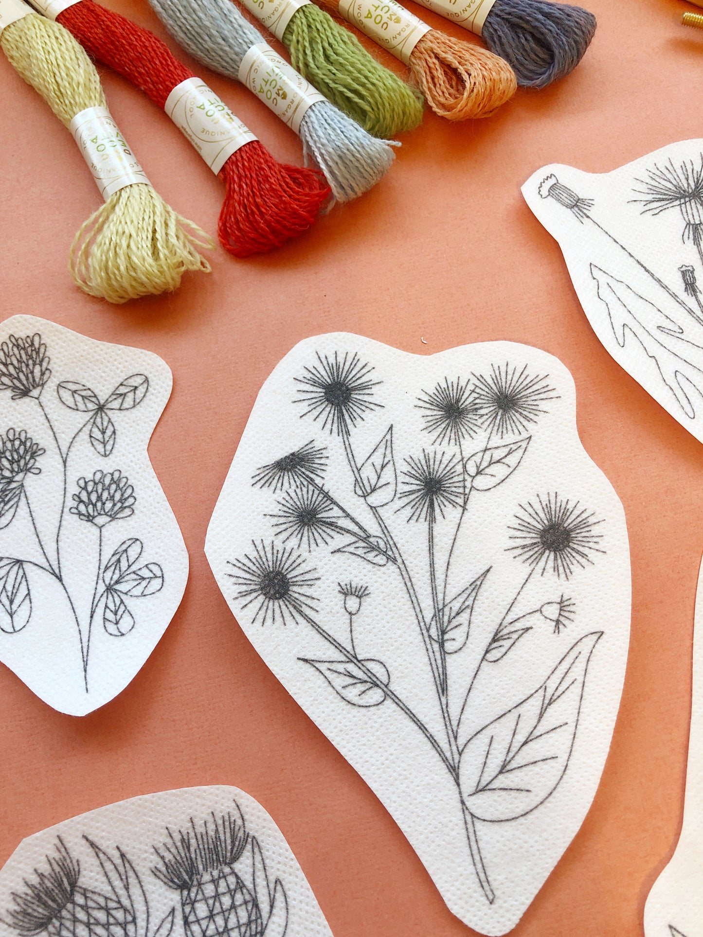 Unconventional Flowers - Floral Stick and Stitch Embroidery Patterns