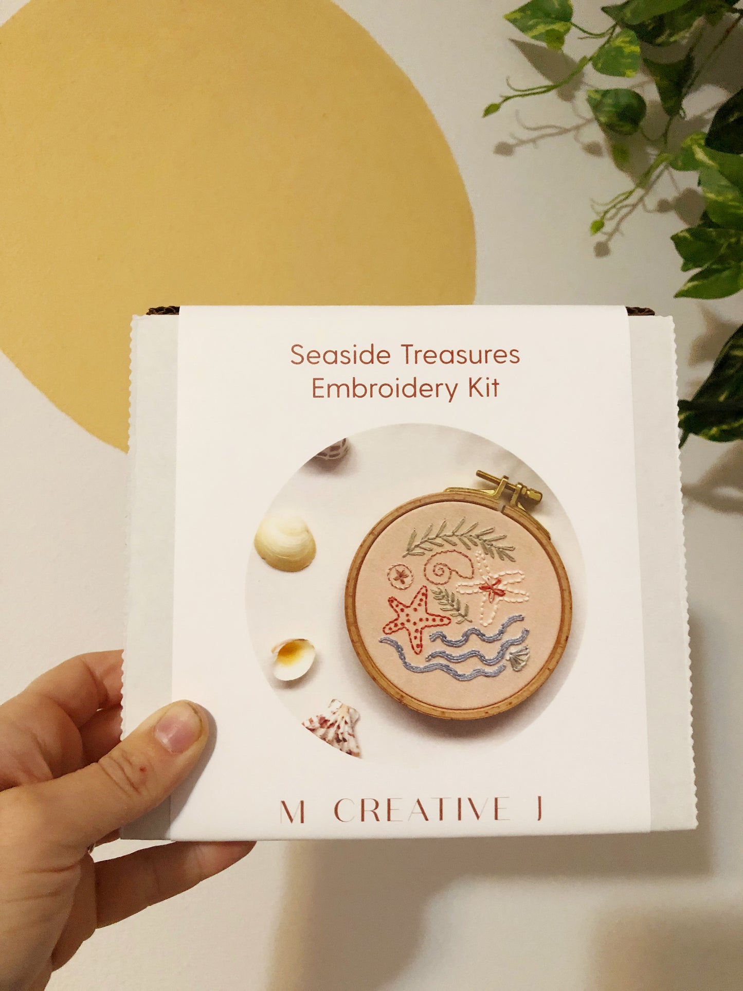 Seaside Treasures- Beach Embroidery Kit for Beginners