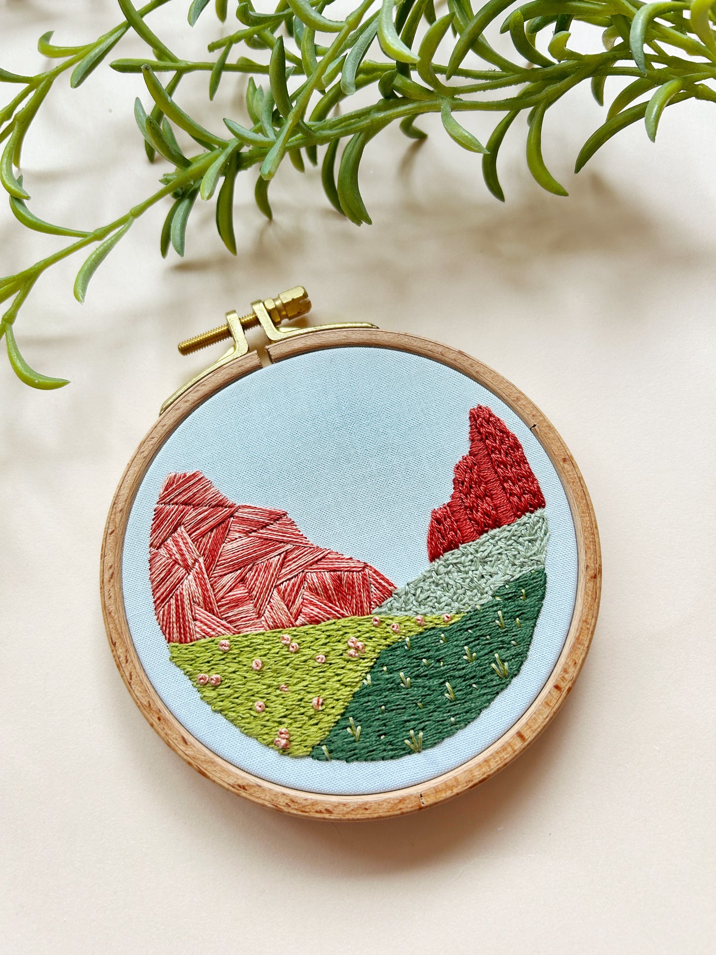 Canyon Park- Desert Landscape Embroidery Kit for Intermediate Stitchers