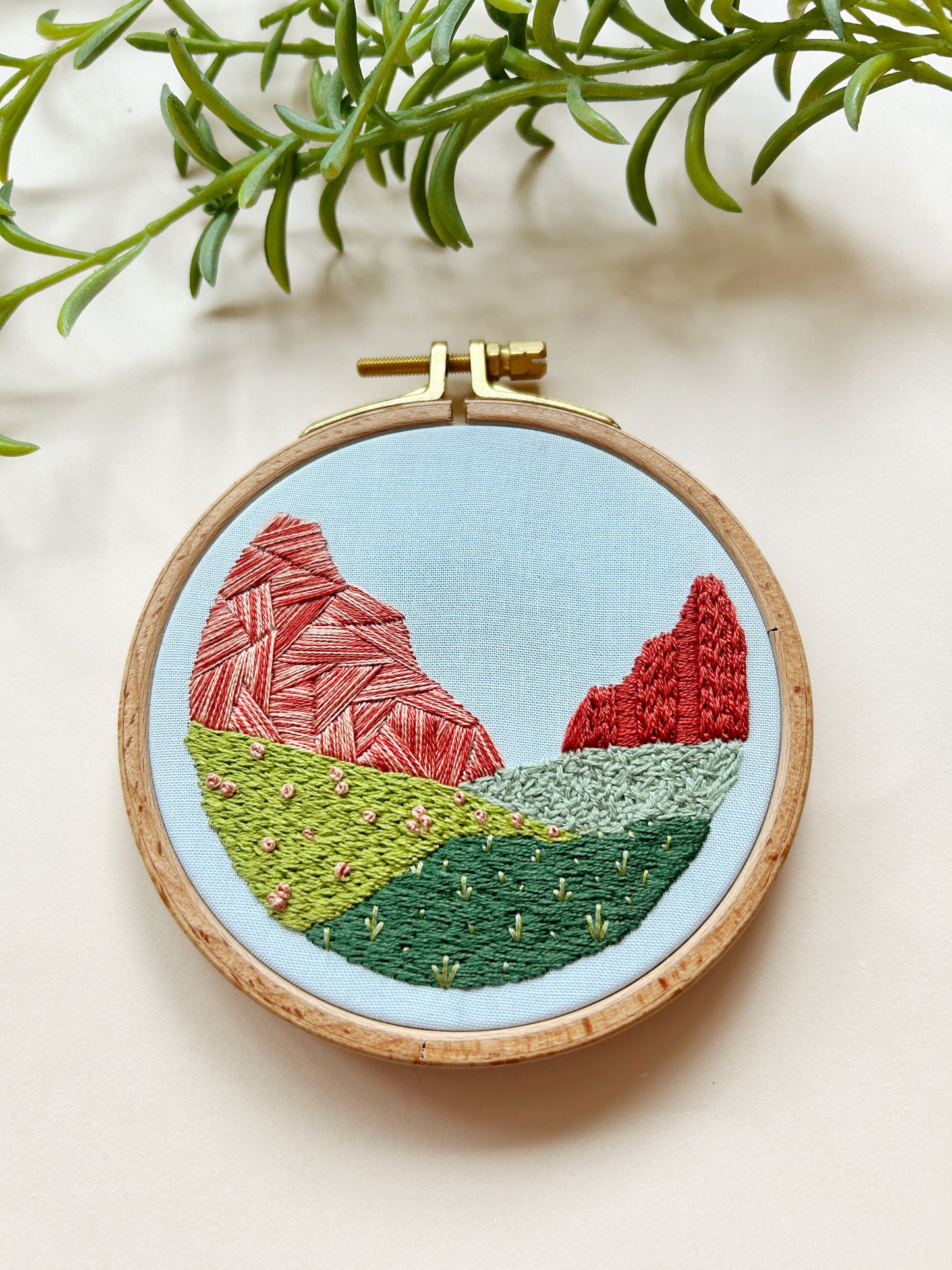 Canyon Park- Desert Landscape Embroidery Kit for Intermediate Stitchers