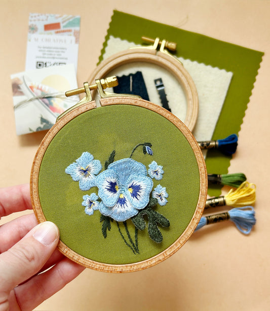 PDF Wild Pansy Stumpwork Stitch Along with MCreativeJ X Handmade History