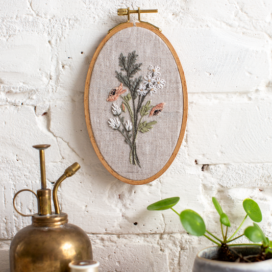 Botanical Bouquet - Advanced Hand Embroidery Kit - MCreativeJ for Flax & Twine