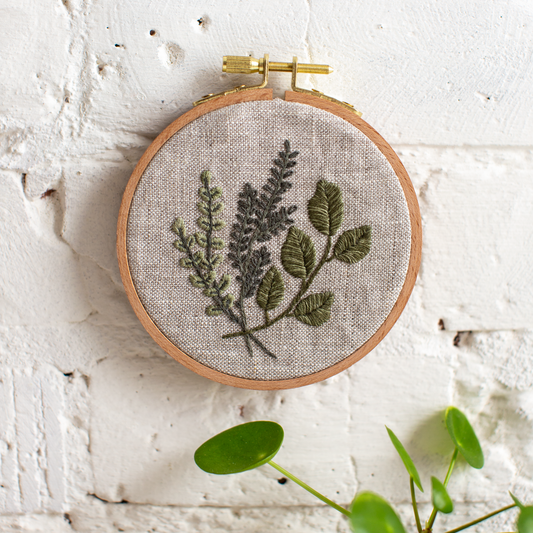 Botanical Branches - Beginner Hand Embroidery Kit - MCreativeJ for Flax & Twine