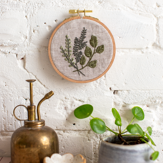 Botanical Branches - Beginner Hand Embroidery Kit - MCreativeJ for Flax & Twine