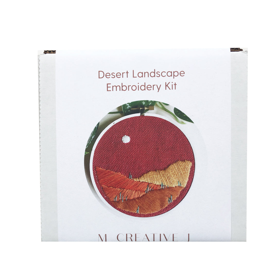 Desert Landscape- DIY Beginner Embroidery Craft Kit