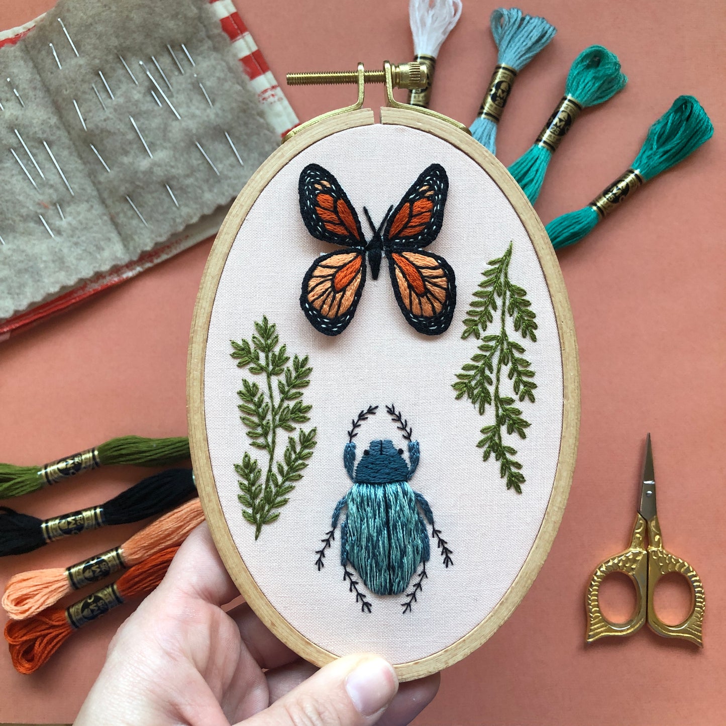 Bug Collector- 3D Insect Embroidery Kit for Advanced Stitchers