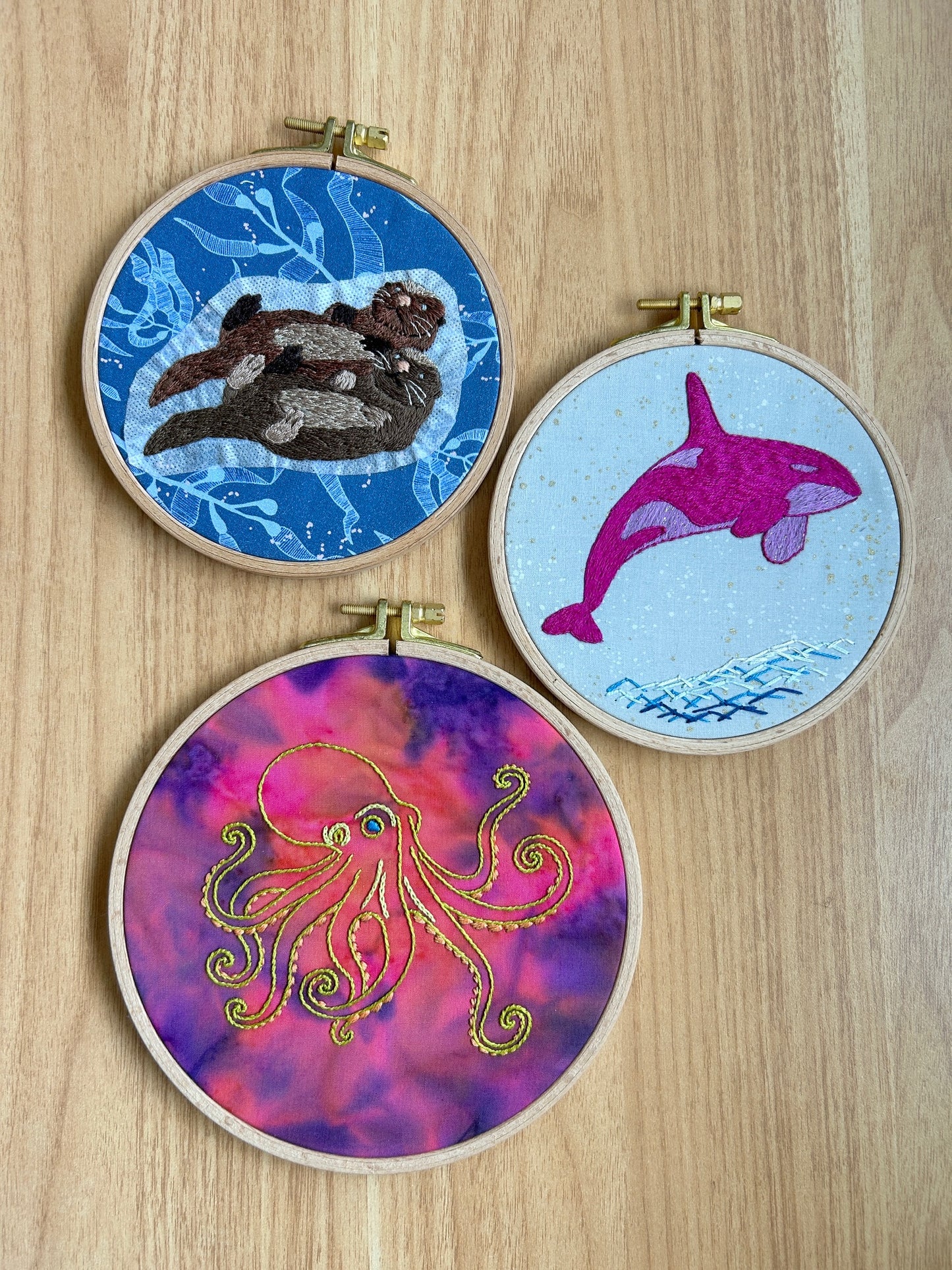 PNW Animals Embroidery Patterns- Stick and Stitch Nature Designs