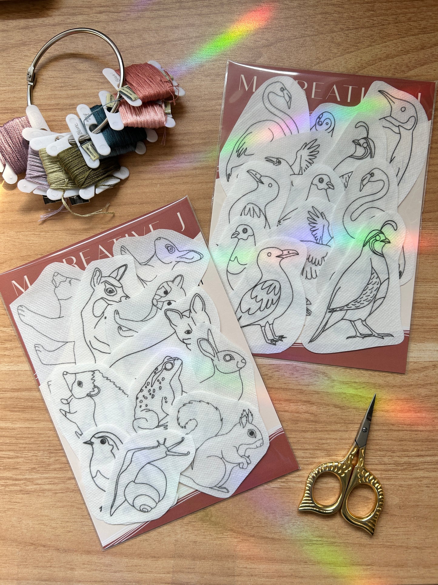 Forest Critters Embroidery Patterns- Stick and Stitch Animal Designs