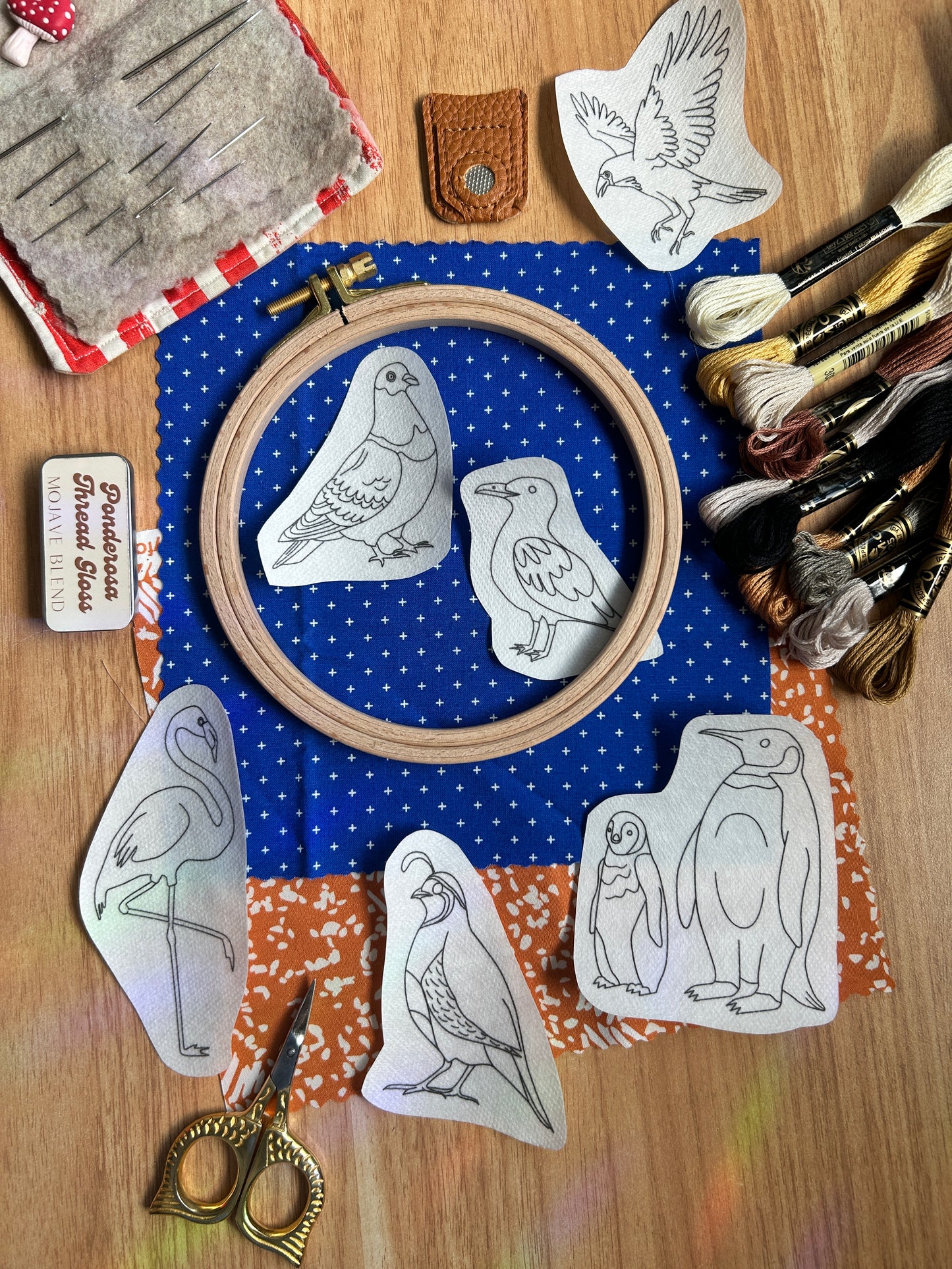Odd Birds Embroidery Patterns- Stick and Stitch Animal Designs