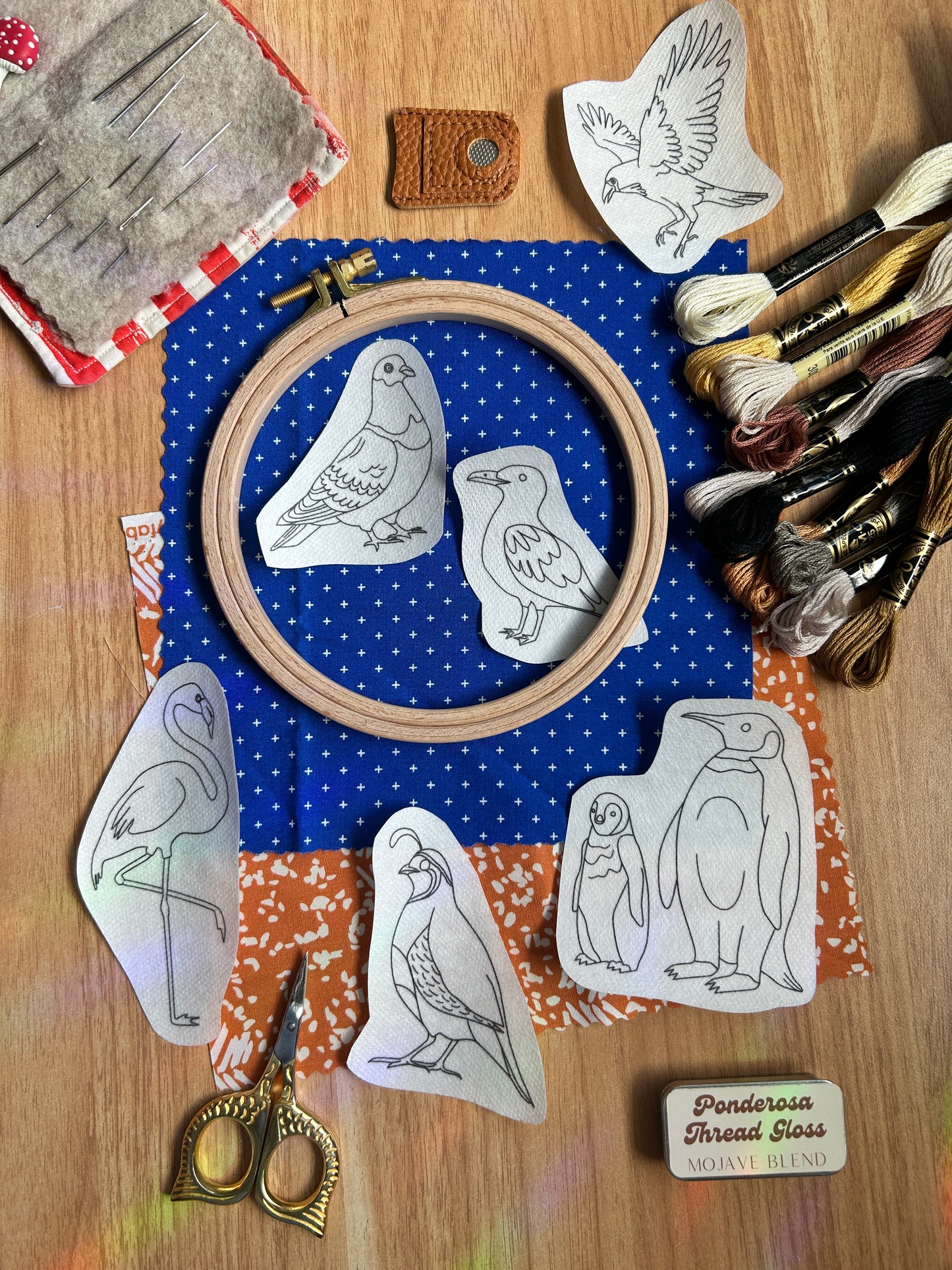 Odd Birds Embroidery Patterns- Stick and Stitch Animal Designs