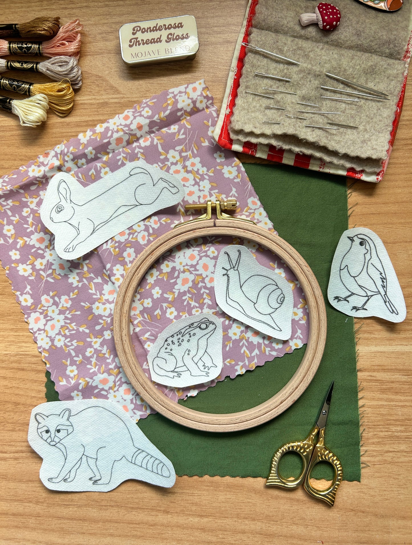 Forest Critters Embroidery Patterns- Stick and Stitch Animal Designs