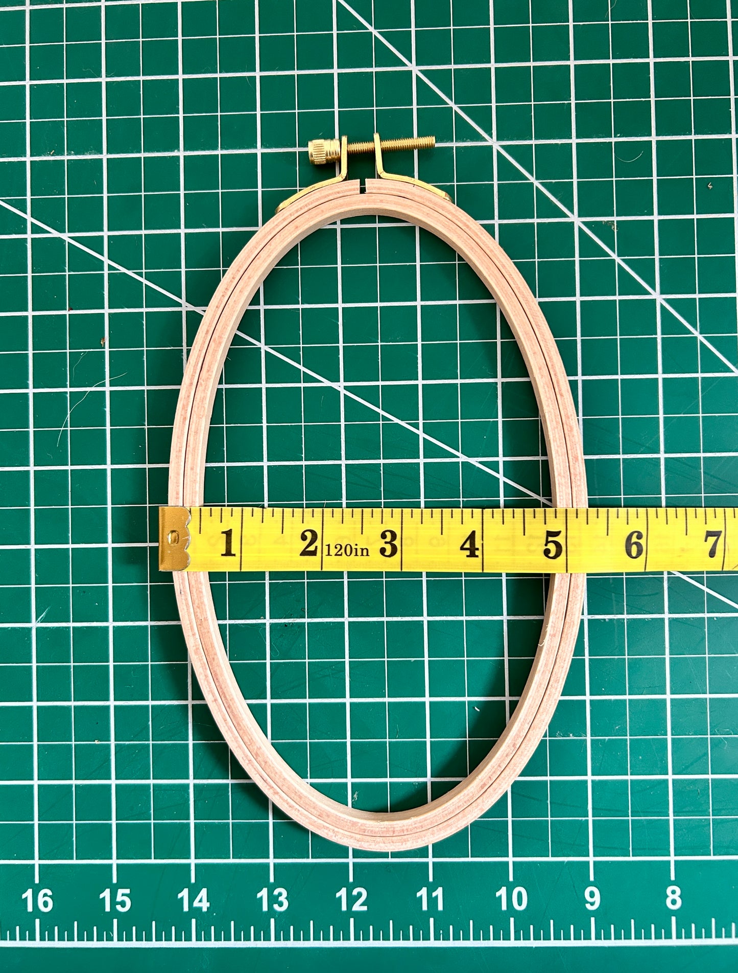 8x5 Oval Beechwood Embroidery Hoop