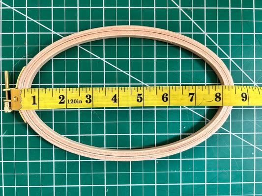 8x5 Oval Beechwood Embroidery Hoop
