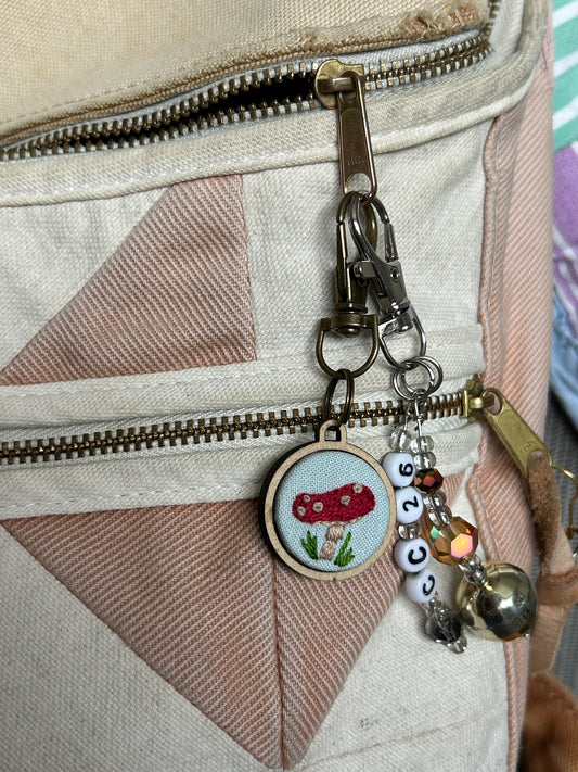 Lucky Charm Keychain- Embroidery Kits for Beginners