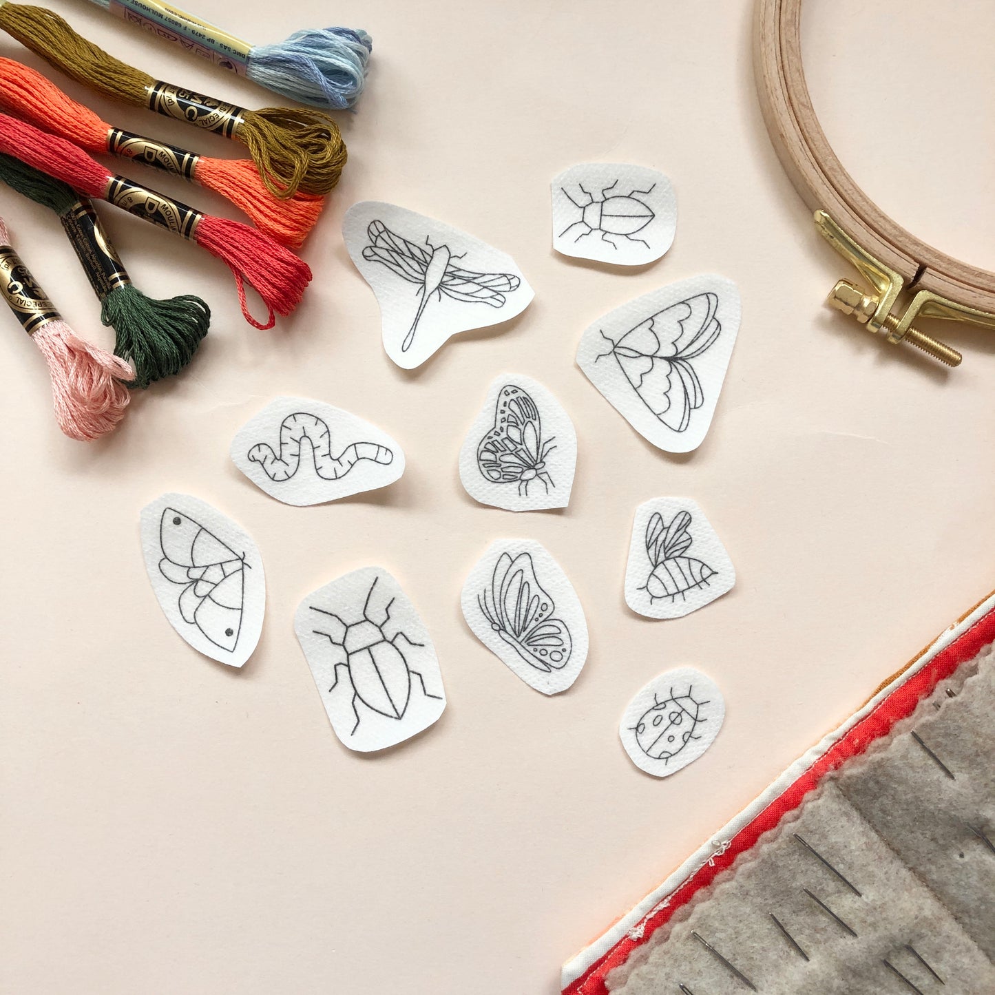 Stick Insect Pattern Insect Stick and Stitch Bug Embroidery Pattern Kit – MCreativeJ