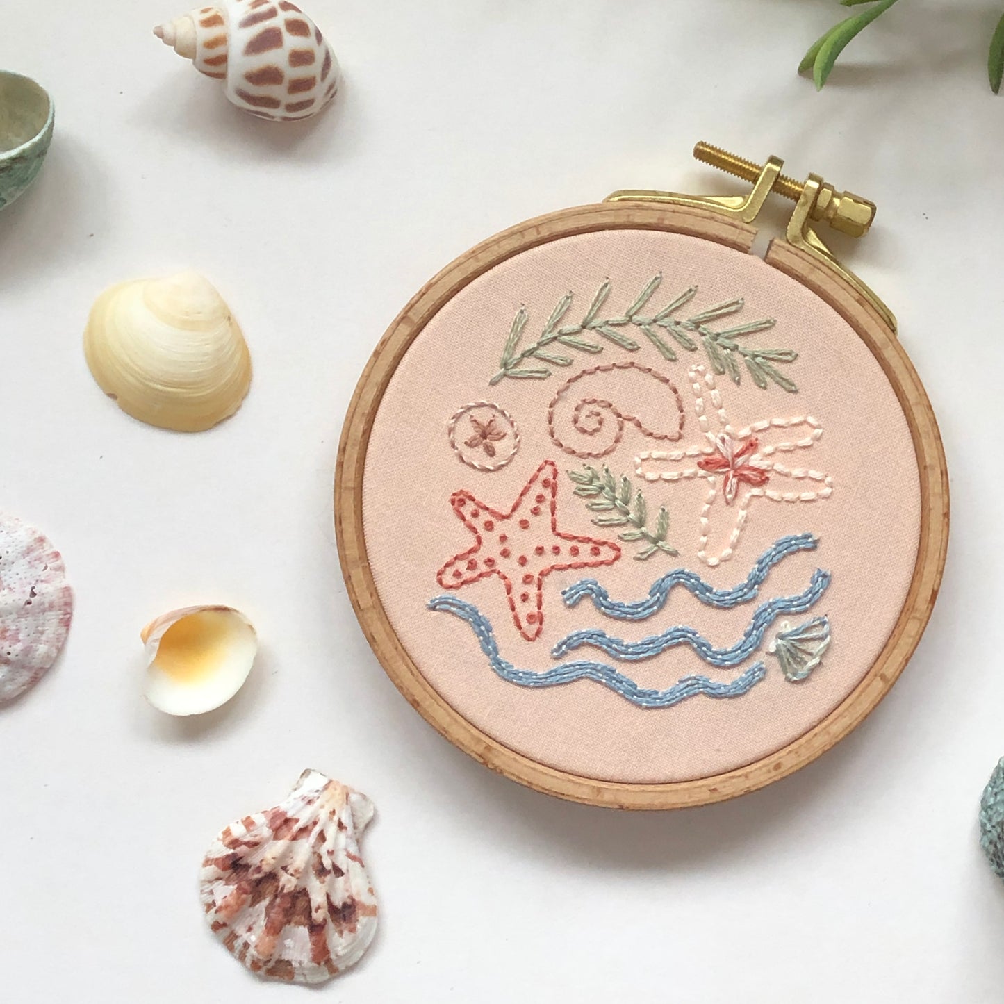 Seaside Treasures- Beach Embroidery Kit for Beginners