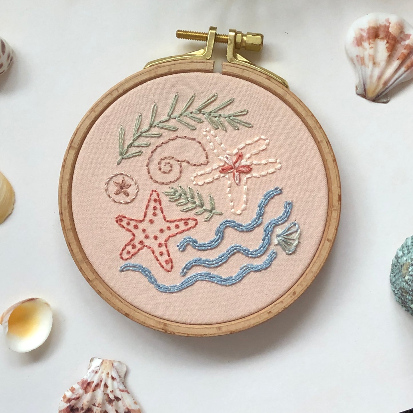 Seaside Treasures- Beach Embroidery Kit for Beginners