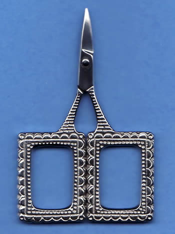 Silver Square Lace Craft Scissors