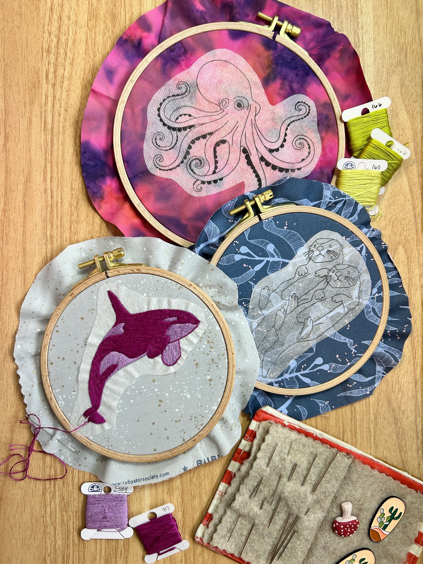 PNW Animals Embroidery Patterns- Stick and Stitch Nature Designs