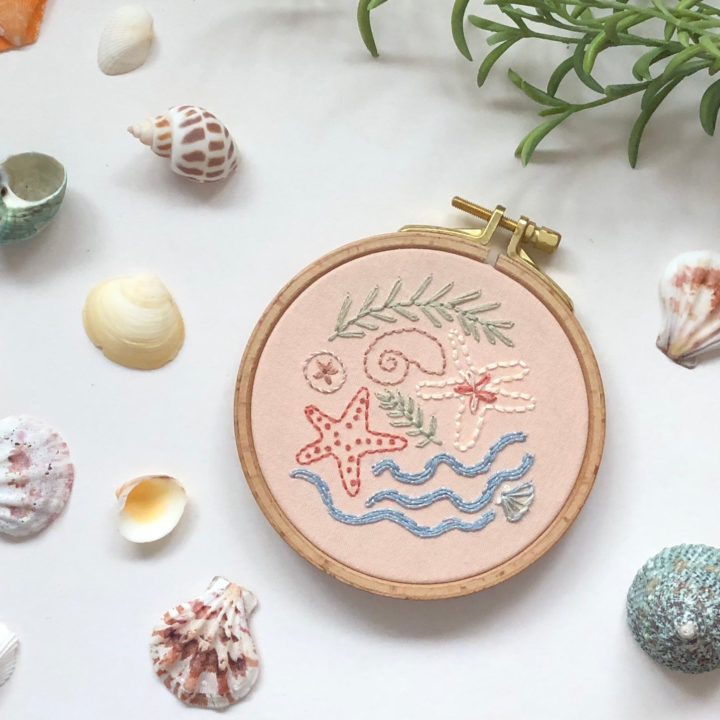 Seaside Treasures- Beach Embroidery Kit for Beginners