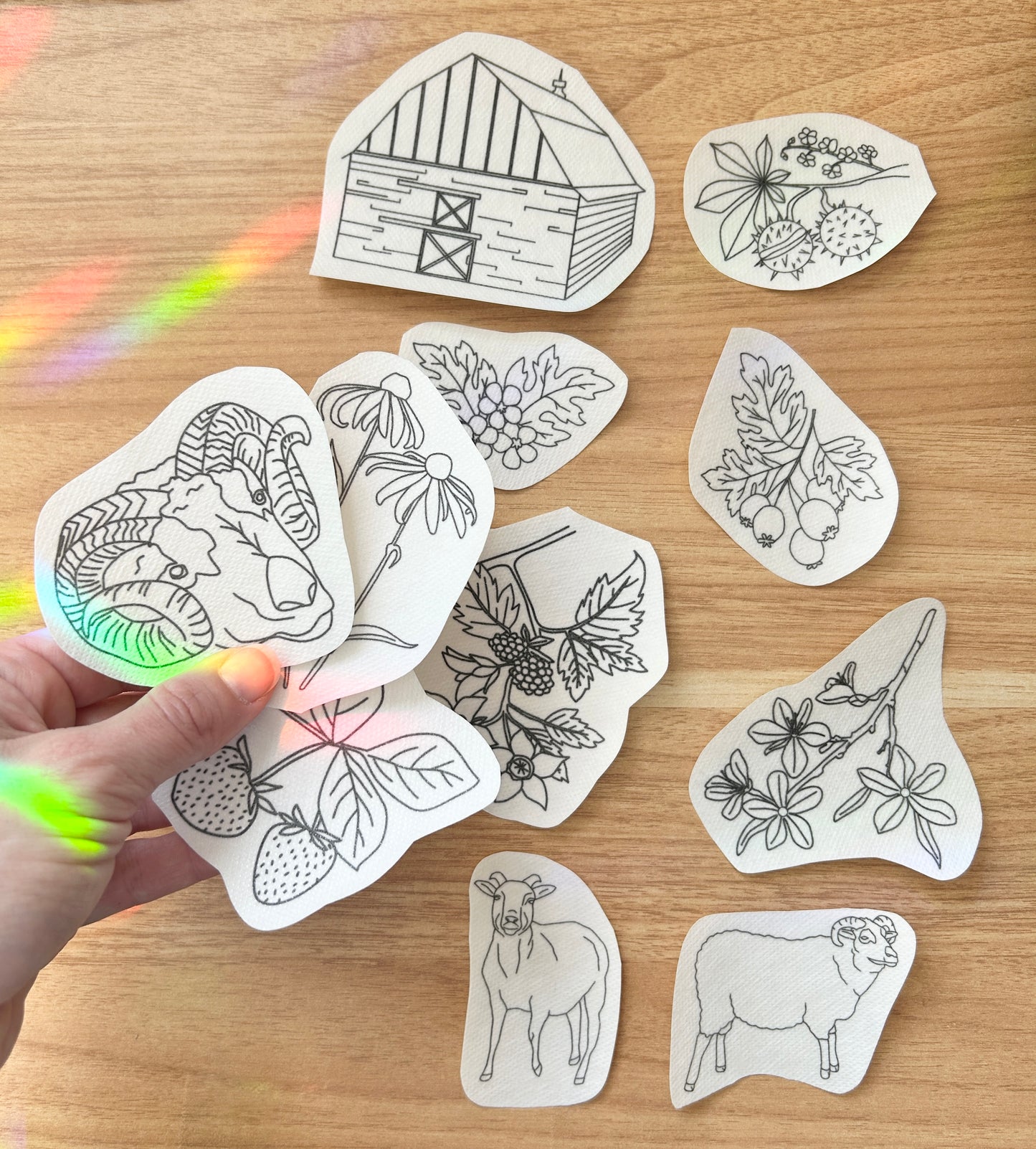 The Sheepery by MCreativeJ and Fog & Fleece Sheepery Embroidery Patterns- Stick and Stitch Animal Designs