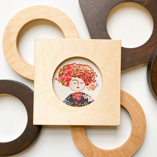 Square Frames - Embroidery Hoop Display Frames for Finishing