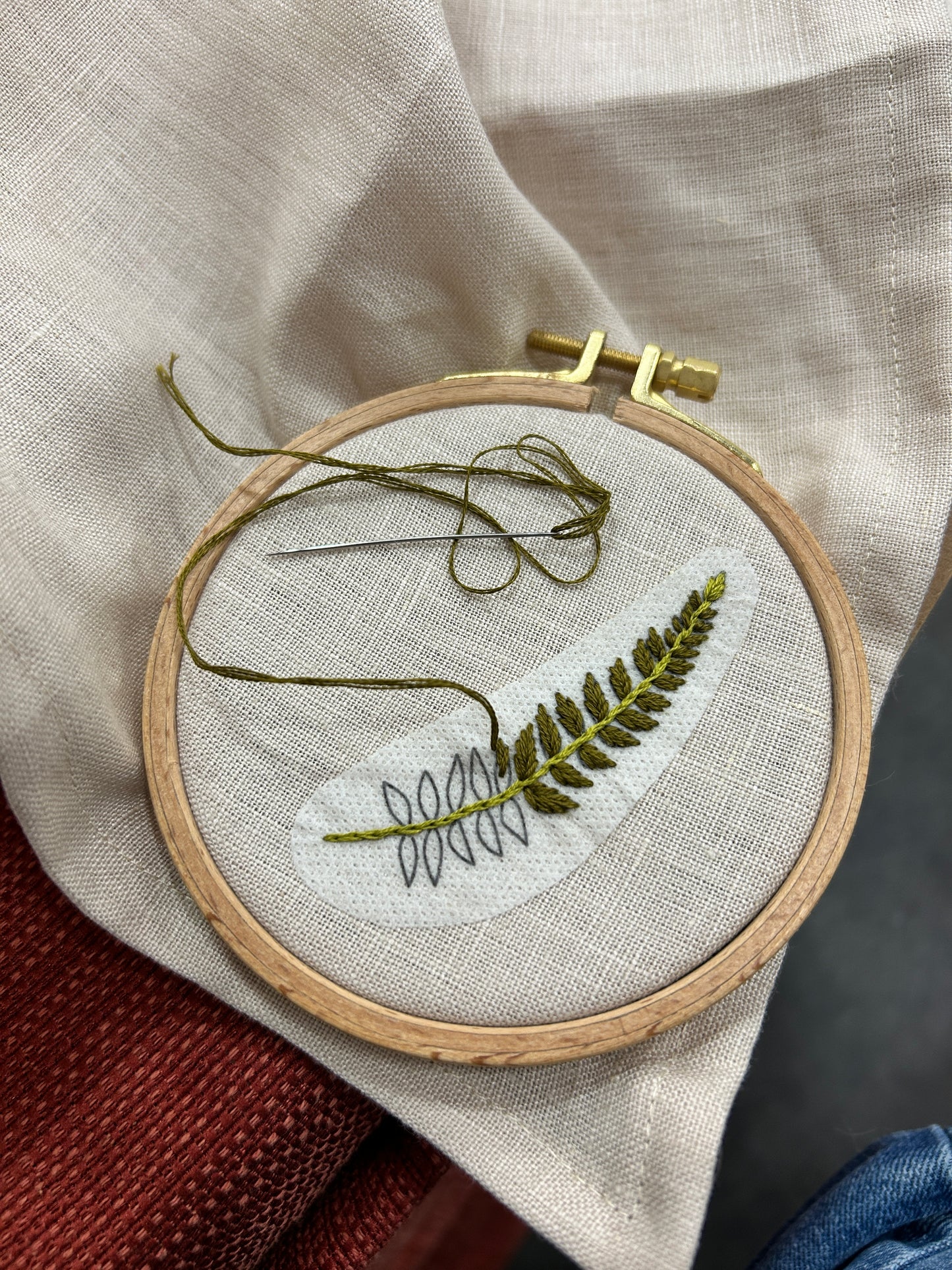 Ferns Embroidery Patterns - Stick and Stitch Botanical Embroidery