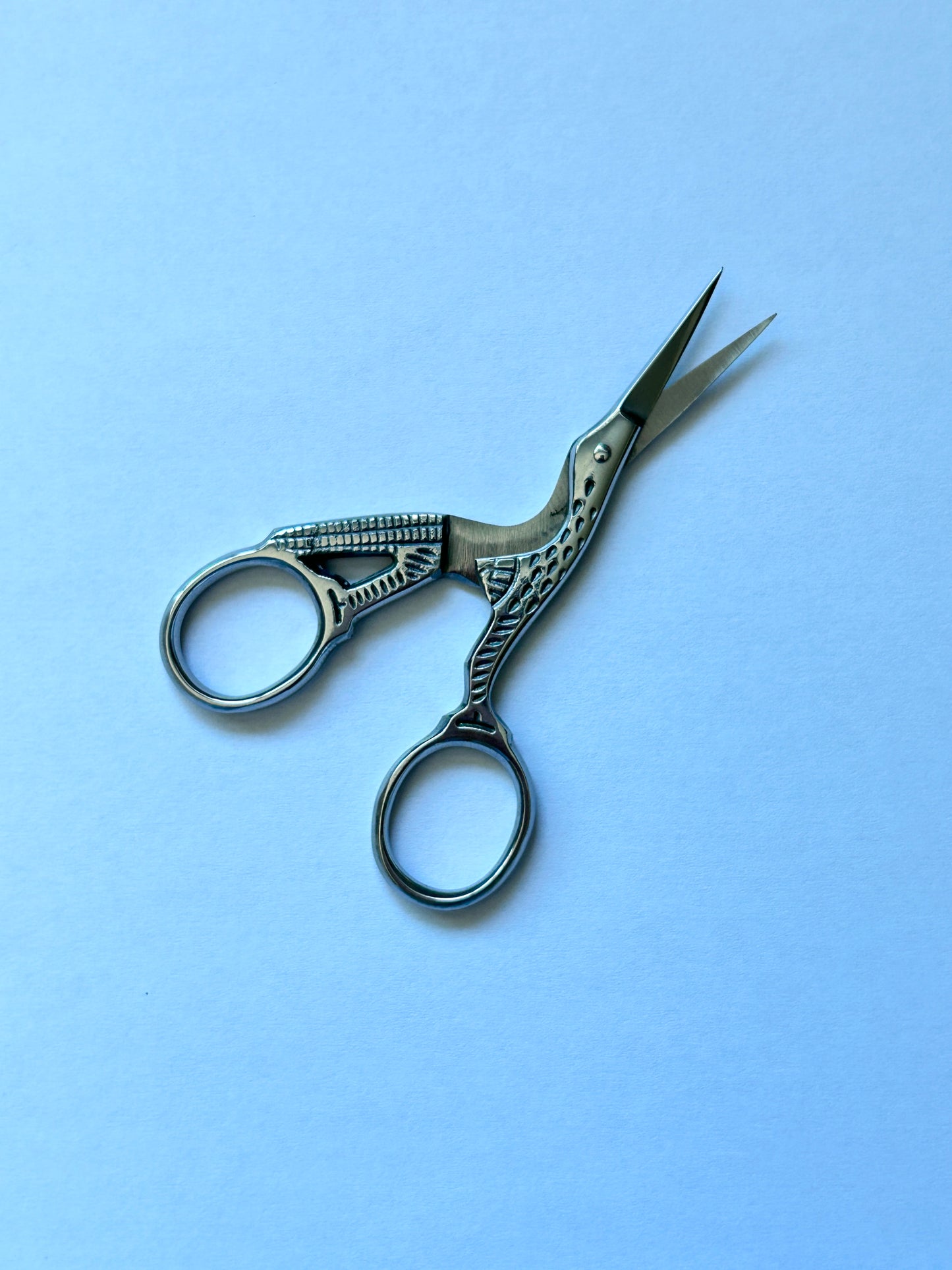 Silver Stork Embroidery Craft Scissors