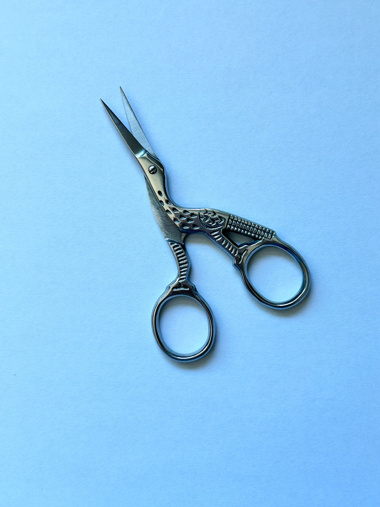 Silver Stork Embroidery Craft Scissors