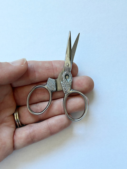 Silver Swan Embroidery Craft Scissors