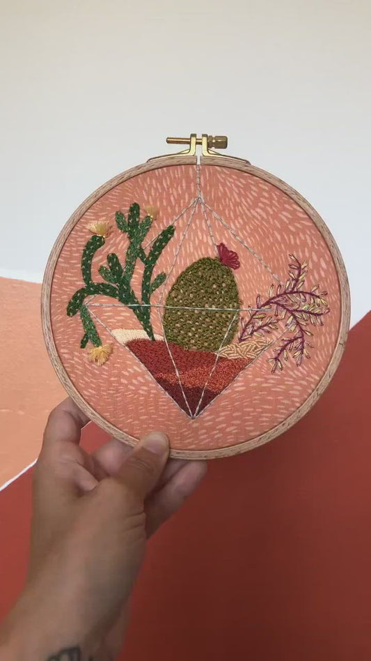 Texture Terrarium - Advanced Hand Embroidery Pattern