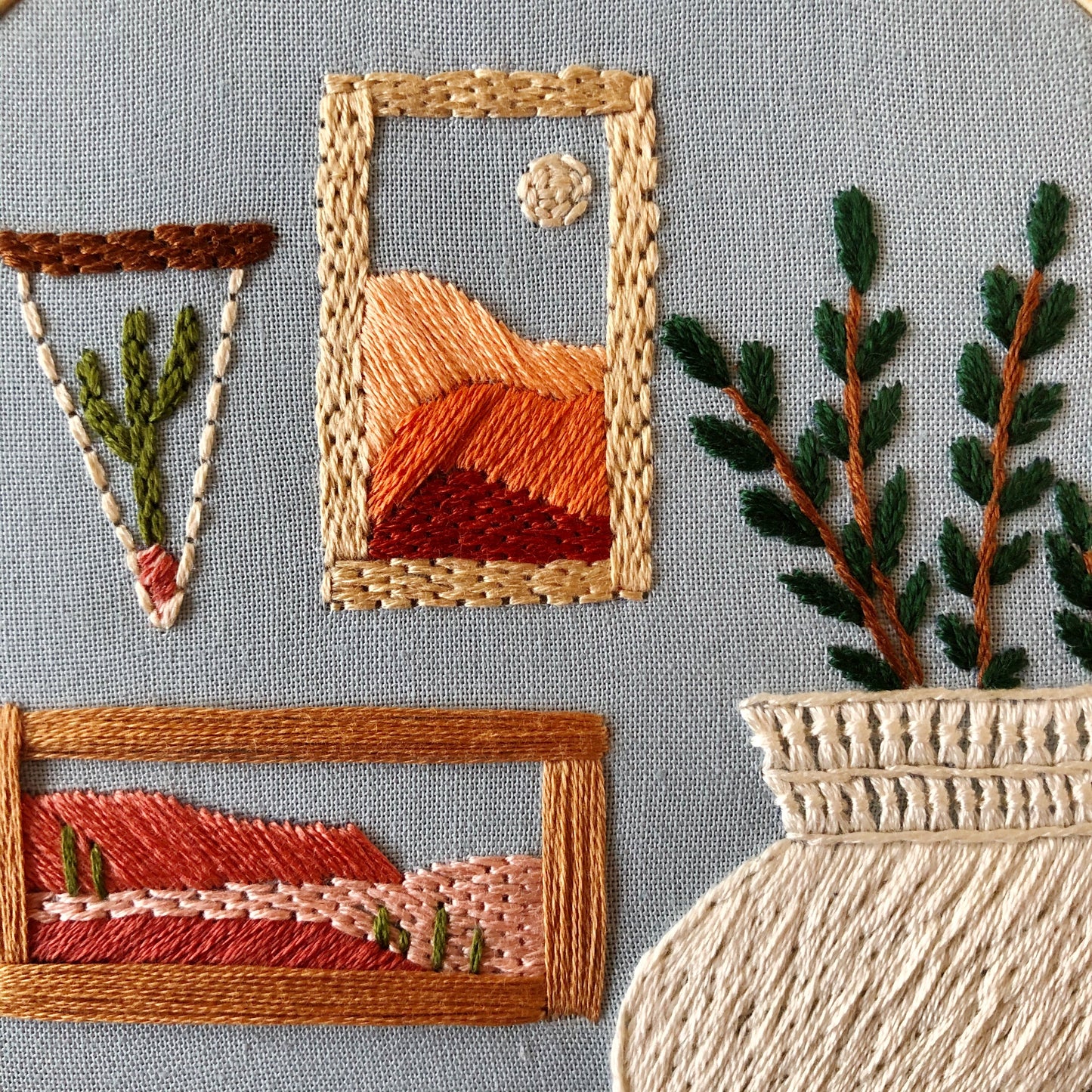 Gallery Wall - Beginner Hand Embroidery Pattern PDF