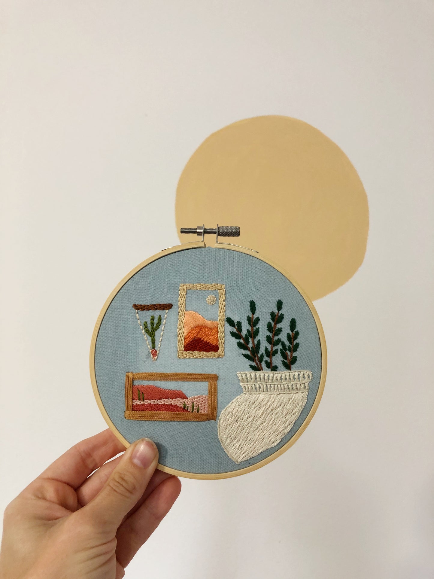 Gallery Wall - Beginner Hand Embroidery Pattern PDF