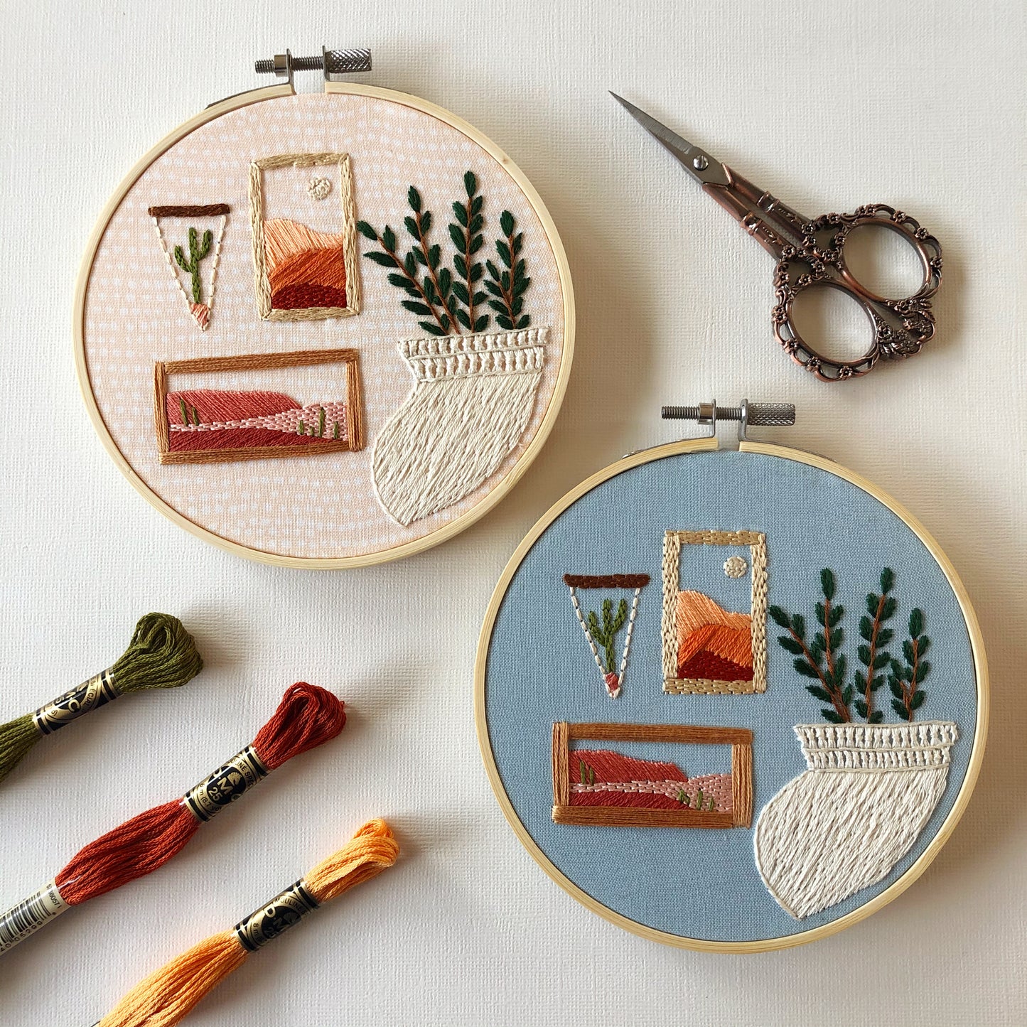 Gallery Wall - Beginner Hand Embroidery Pattern PDF