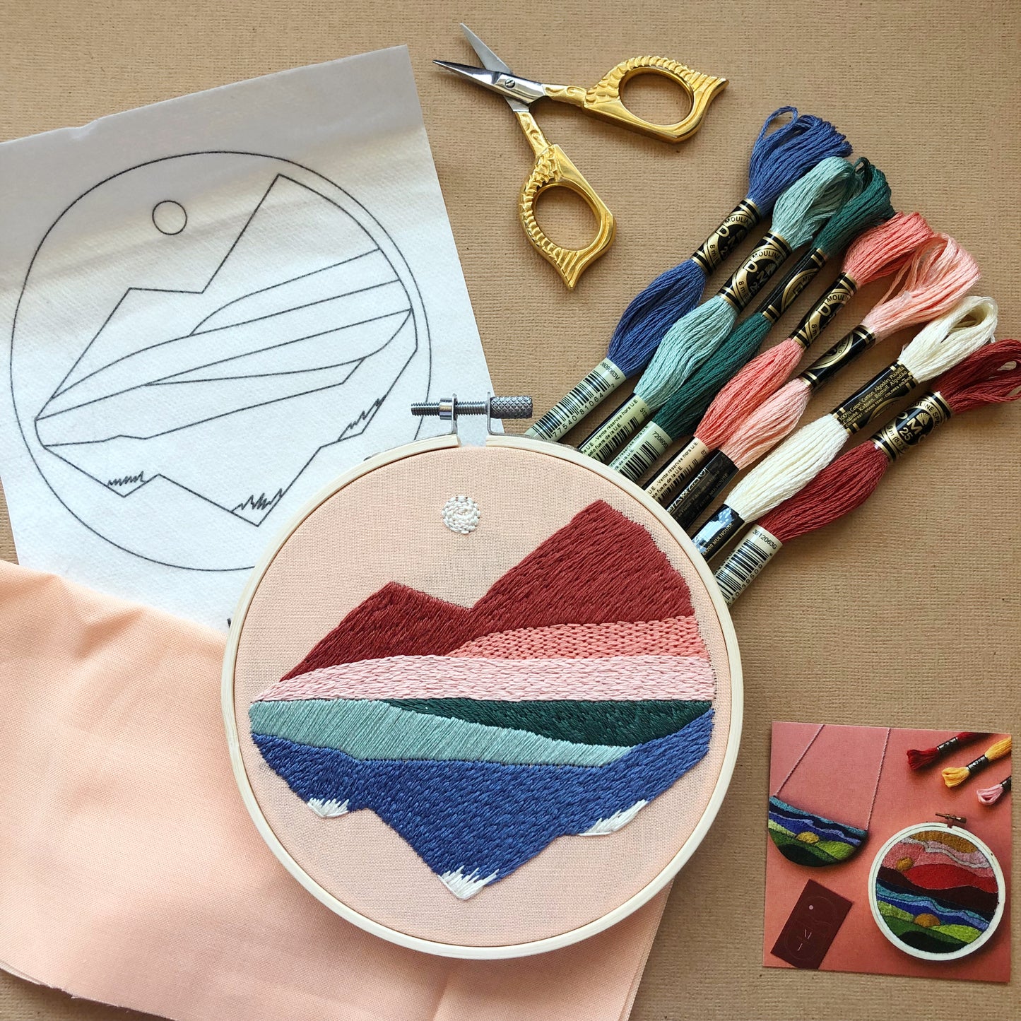 Mountainscapes - Intermediate DIY Embroidery Kit