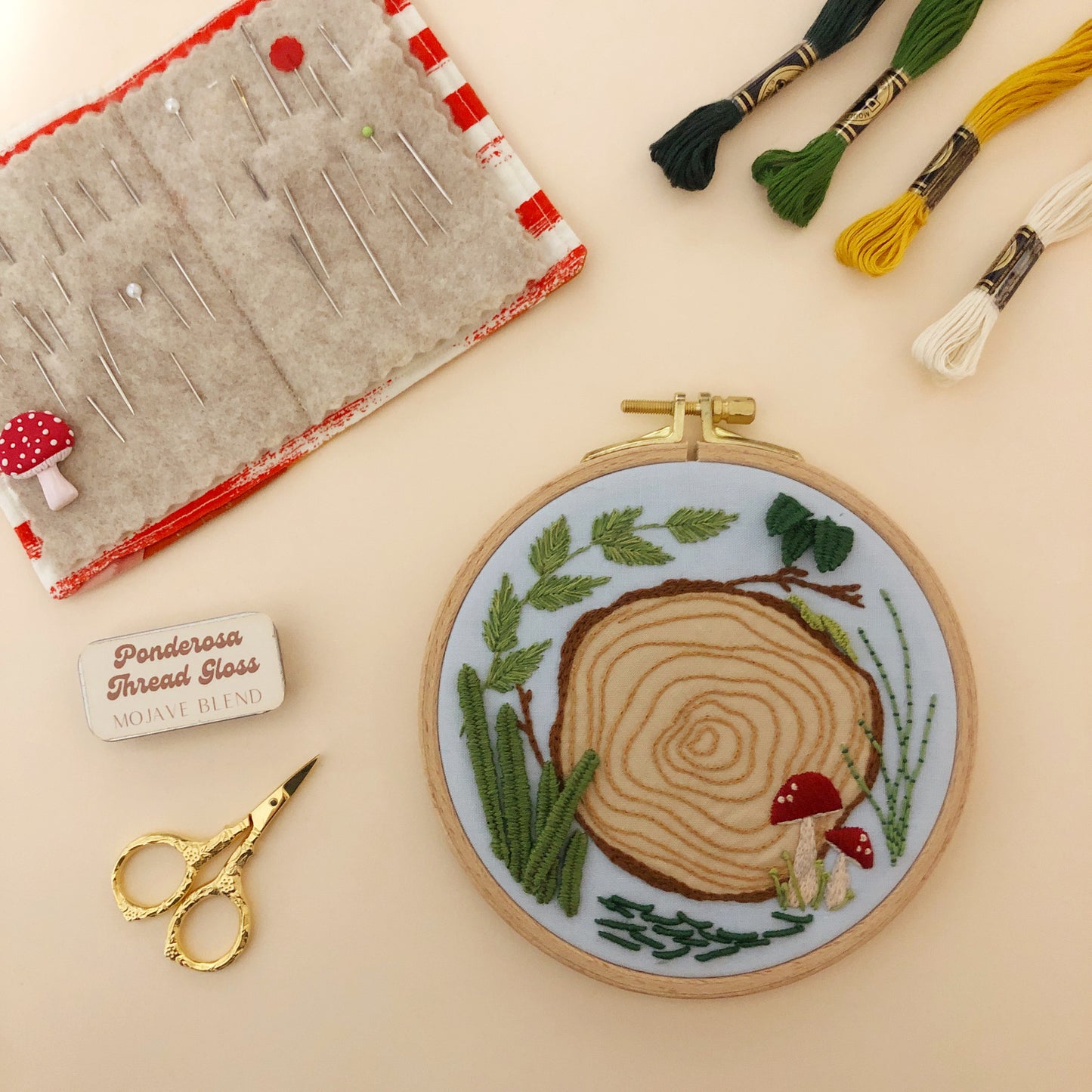 3D Woodland - Advanced Hand Embroidery DIY Craft Kit