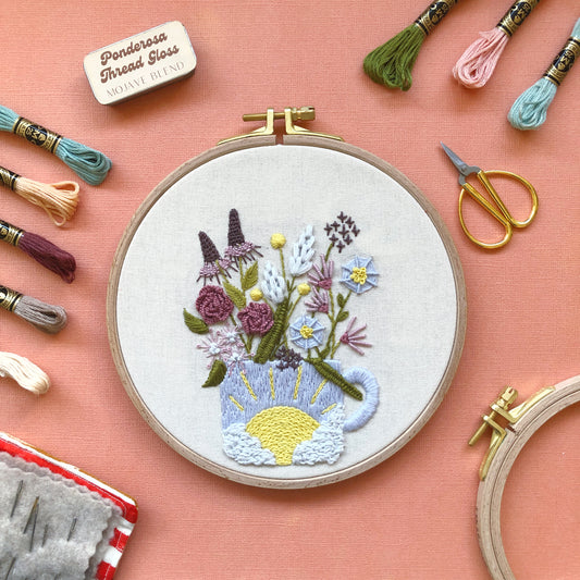 Cup of Cheer - Advanced 3D Hand Embroidery DIY Craft Kit