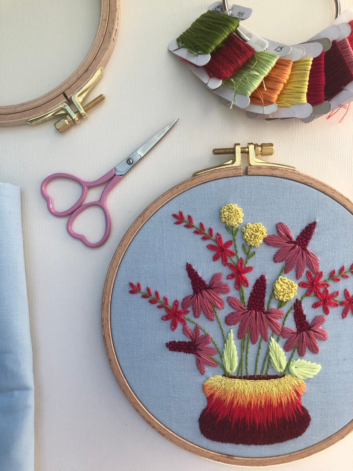 Summer Flowers - Hand Embroidery Pattern PDF