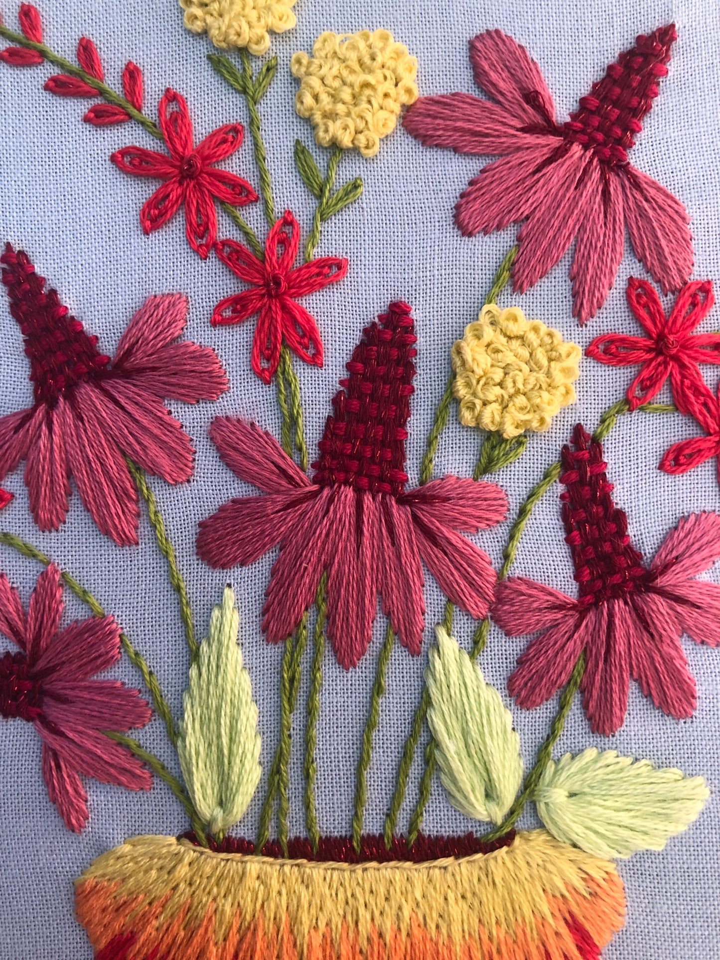 Summer Flowers - Hand Embroidery Pattern PDF