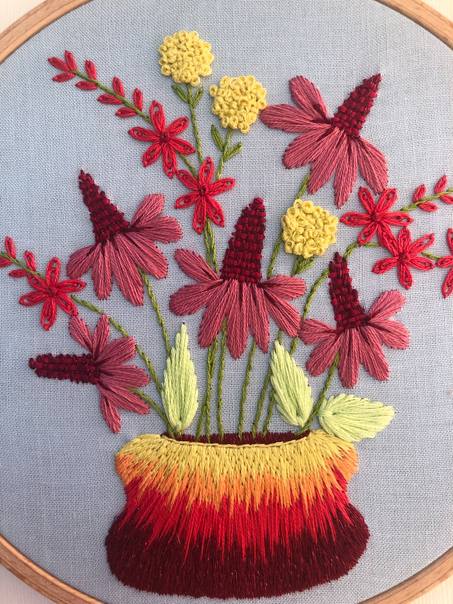 Summer Flowers - Hand Embroidery Pattern PDF