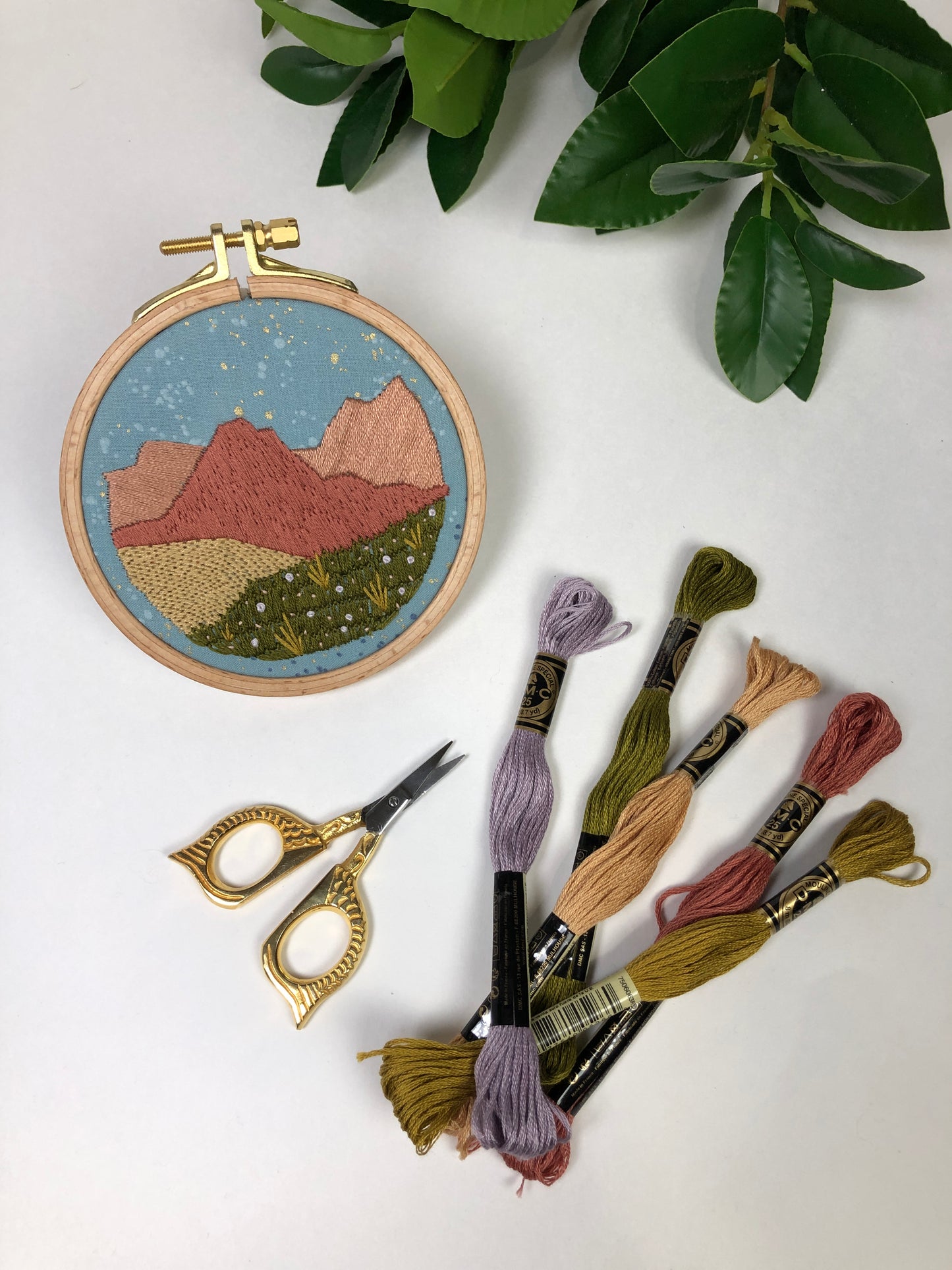 Desert Meadow - Beginner Hand Embroidery Pattern PDF