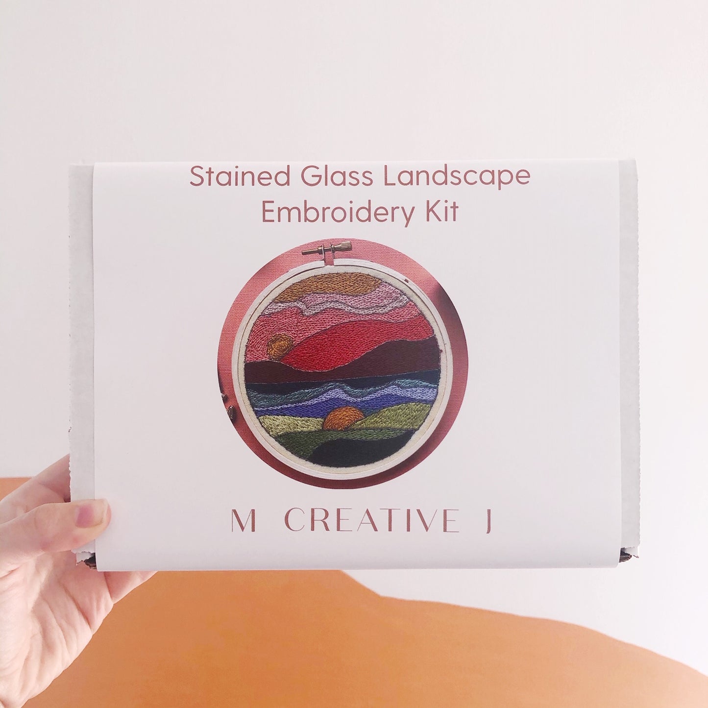 Stained Glass Landscape- Intermediate DIY Embroidery Kit