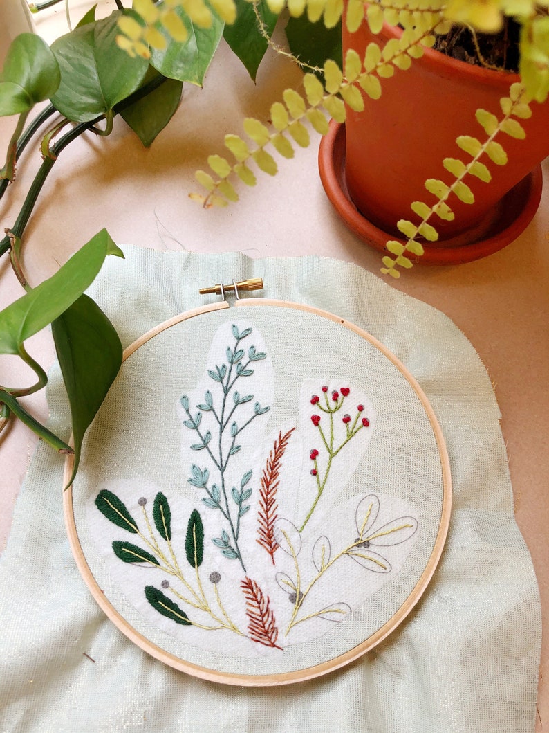 BUNDLE Winter Botanical Stick and Stitch - Hand Embroidery Patterns