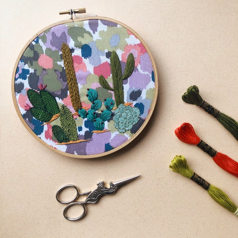 Cacti - Peel Stick and Stitch Hand Embroidery Patterns